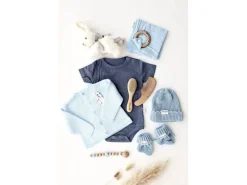 Oykami Baby Geschenkbox Blau «Verona» Hase Weiss