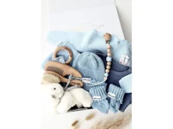 Oykami Baby Geschenkbox Blau «Verona» Hase Weiss