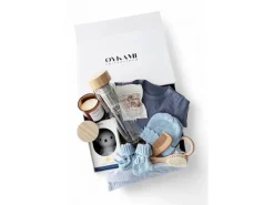 Oykami Mama Geschenkbox Teeflasche Blau Lugano