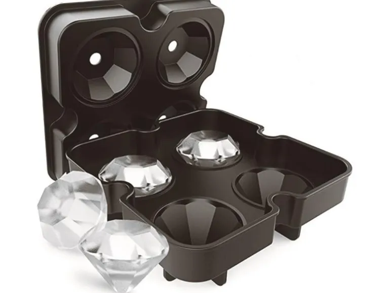 Paderno Eiswürfelform Diamant Schwarz