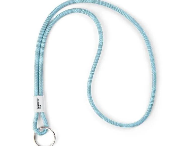 Pantone by Copenhagen Design Schlüsselanhänger Gross Nylon Metall Light Blue 550 Blau