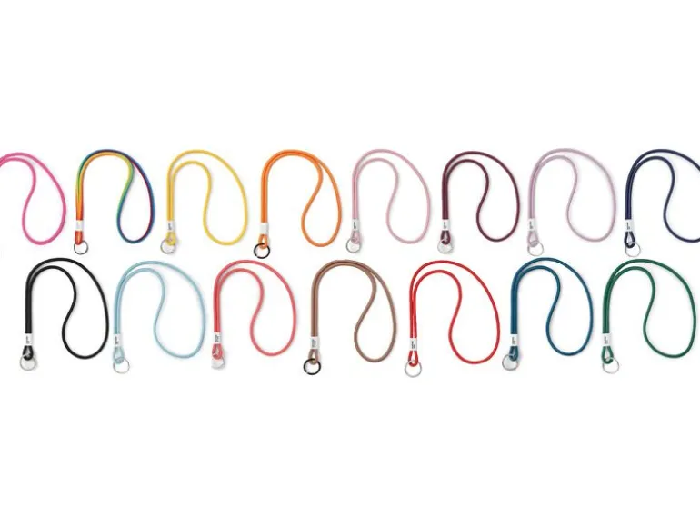 Pantone by Copenhagen Design Schlüsselanhänger Key Chain Long Rot, 48.0 x 3.3 cm, Long