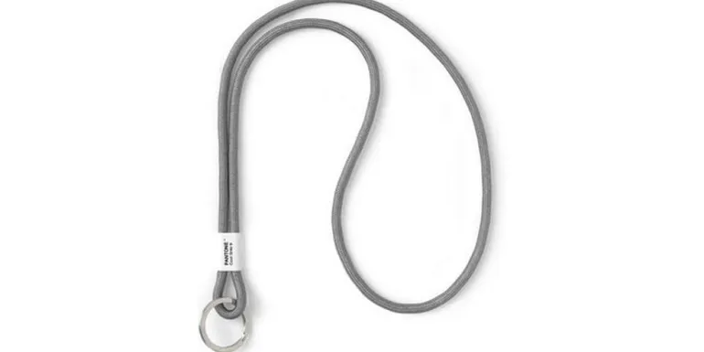 Pantone by Copenhagen Design Schlüsselanhänger Nylon Metall Grau 48 x 3.3 cm