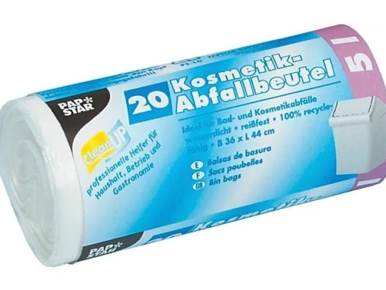 Papstar Müllbeutel LDPE 5 l, 1 Rolle 5 l, 20 Stück