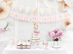 Partydeco Kuchen-Topper Mr & Mrs 25.5 cm, 1 Stück, Gold