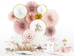 Partydeco Kuchen-Topper Mr & Mrs 25.5 cm, 1 Stück, Gold