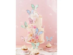 Partydeco Kuchen-Topper Schmetterlinge, 9er-Set 9 x 6.5 cm
