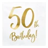 Partydeco PartyDeco Servietten 50th Birthday, 20er-Set 33 cm x 33 cm