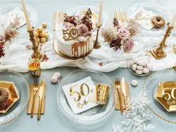 Partydeco PartyDeco Servietten 50th Birthday, 20er-Set 33 cm x 33 cm