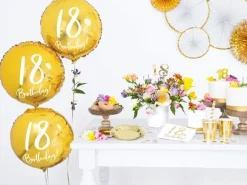 Partydeco PartyDeco Servietten 18th Birthday, 20er-Set 33 cm x 33 cm