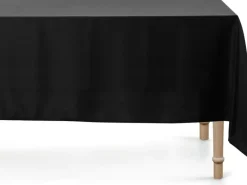 Partydeco Tischdecke Rechteckig schwarz matt, 180 x 300 cm, 1 Stück