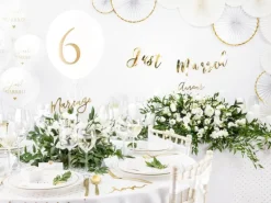 Partydeco Tischdecke Rund, Ø 230 cm, Weiss