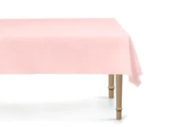 Partydeco Tischdecke Tischdecke Hellrosa, 183 x 137 cm