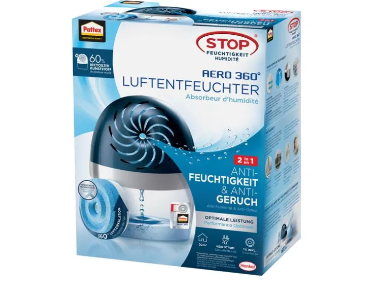 Pattex Entfeuchter Aero 360° (20 m²)