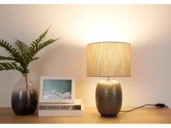 Pauleen Tischleuchte Pretty Classy 1x E27 Dunklelgrau/Beige
