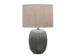 Pauleen Tischleuchte Pretty Classy 1x E27 Dunklelgrau/Beige