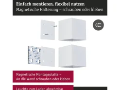 Paulmann Akkuwandleuchte Nyara IP44, Weiss