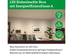 Paulmann Einbauleuchte LED Nova Plus 3-Set Weiss