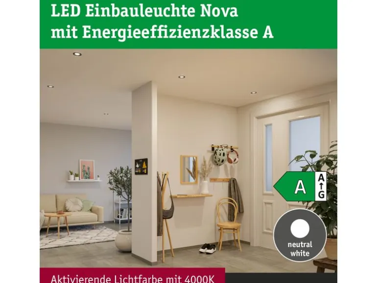 Paulmann Einbauleuchte LED Nova Plus 3-Set Weiss