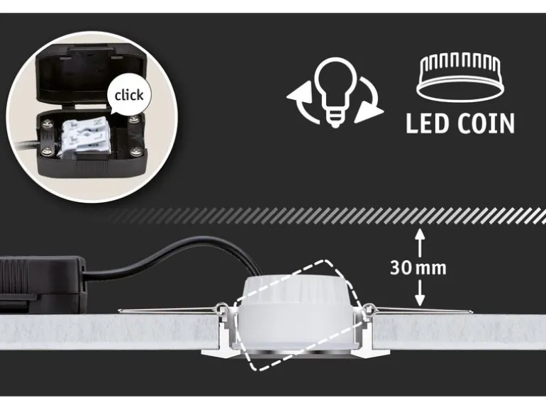 Paulmann Einbauleuchte LED Nova Plus 3-Set Weiss