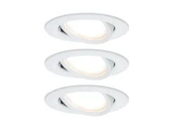 Paulmann Einbauspot Nova Coin 3-Stepdim Set, 3 x 6 W, 2700 K, Weiss