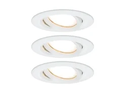 Paulmann Einbauspot Nova Plus Coin Set, 3 x 6 W, 2700 K, Weiss