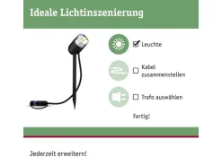 Paulmann Gartenleuchte Plug & Shine PIKE RGBW Spot 40 °, ZigBee