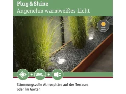 Paulmann Gartenspot Plug & Shine Rund, 3000 K