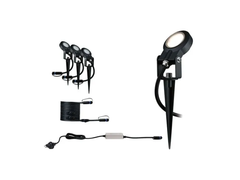 Paulmann Gartenspot Plug & Shine Sting 100° 3000 K, Basisset