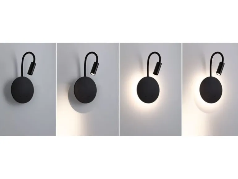 Paulmann LED Akkuwandleuchte Miora 2700K dimmbar Schwarz