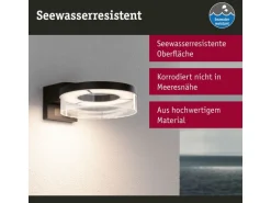 Paulmann LED Aussenwandleuchte Capera Bewegungsmelder Anthrazit