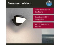 Paulmann LED Aussenwandleuchte Skyla Bewegungsmelder Anthrazit