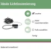 Paulmann LED Lichterkette Plug & Shine Yuna 7.4 m, Warmweiss, Schwarz