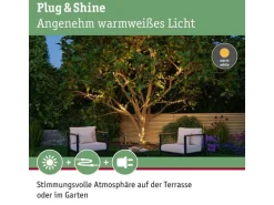 Paulmann LED Lichterkette Plug & Shine Yuna 7.4 m, Warmweiss, Schwarz