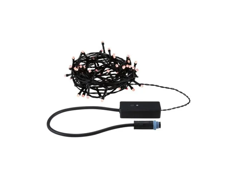 Paulmann LED Lichterkette Plug & Shine Yuna 7.4 m, RGB, Schwarz