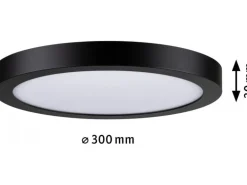 Paulmann LED Panel Abia rund 300 mm Schwarz