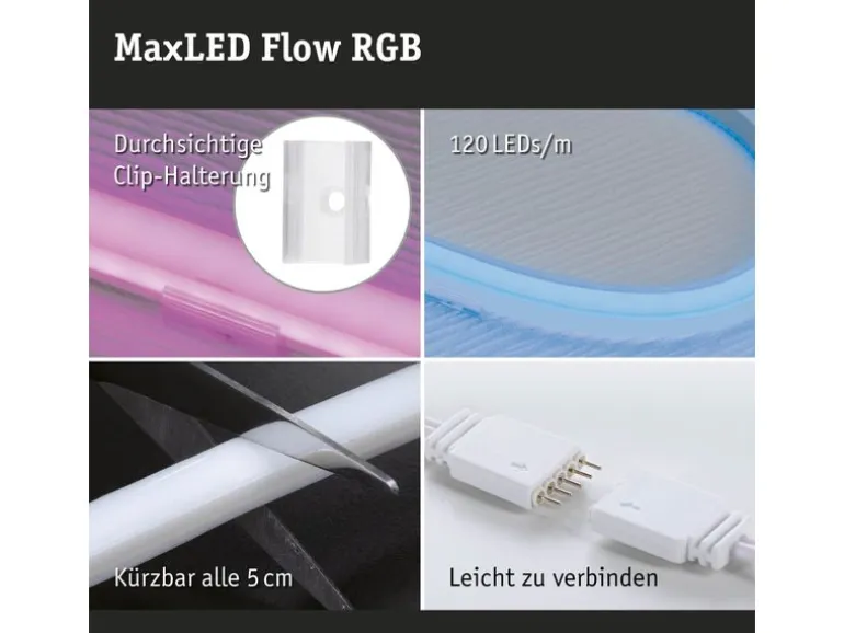Paulmann LED-Stripe MaxLED Flow RGB, 3 m Basisset