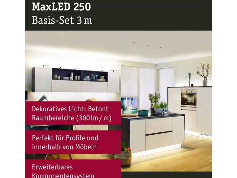 Paulmann LED-Stripe MaxLED 250 2700 K, 3 m Basisset