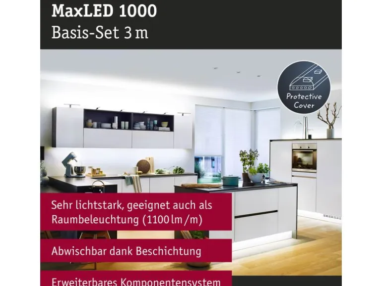 Paulmann LED-Stripe MaxLED 1000 6500 K, 3 m Basisset