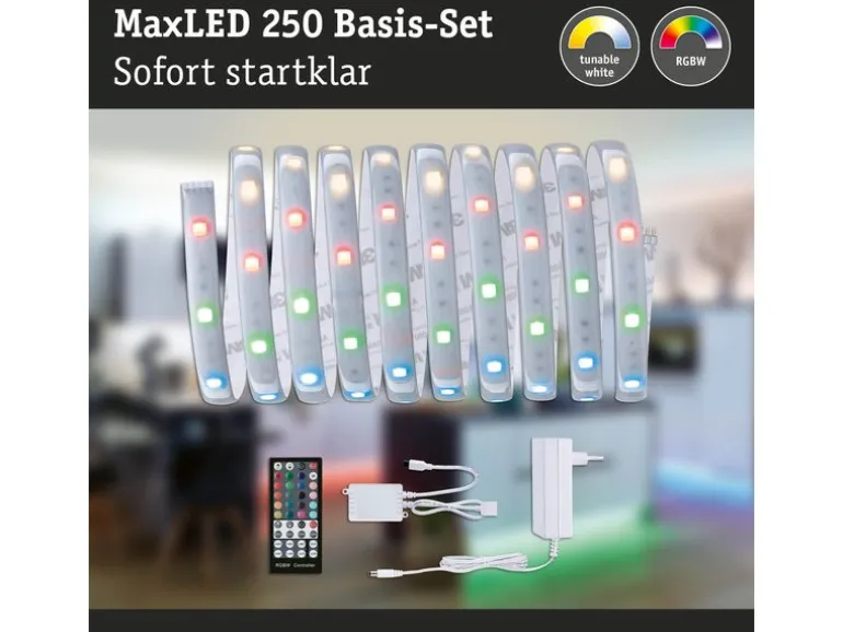 Paulmann LED-Stripe MaxLED 250 RGBW, 3 m Basisset