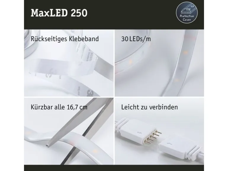 Paulmann LED-Stripe MaxLED 250 RGBW, 1.5 m Basisset