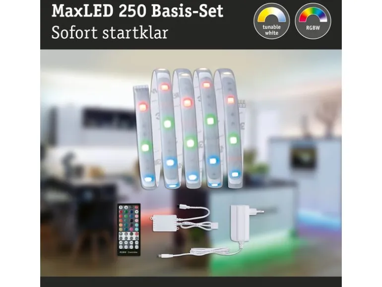 Paulmann LED-Stripe MaxLED 250 RGBW, 1.5 m Basisset