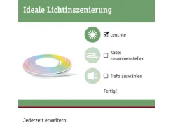 Paulmann LED-Stripe Smart Home Plug & Shine Smooth, RGB, 10m, Weiss