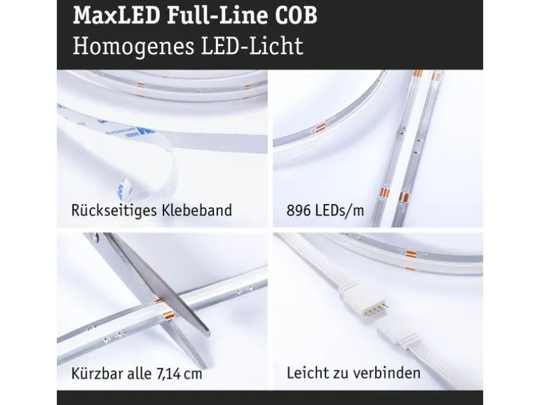 Paulmann MaxLED 500 LED Strip Full-Line COB 2.5 m