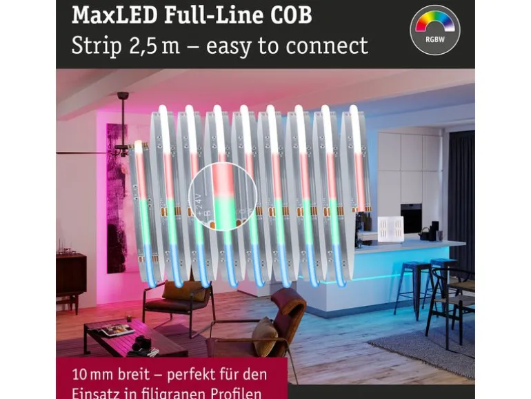 Paulmann MaxLED 500 LED Strip Full-Line COB 2.5 m