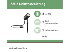 Paulmann Outdoor Gartenspot Plug & Shine Shira, RGBW, 6.5W, Anthrazit