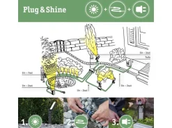 Paulmann Outdoor Gartenspot Plug & Shine Shira, RGBW, 6.5W, Anthrazit
