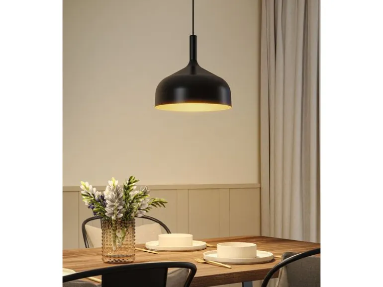 Paulmann Pendelleuchte Embla II E27 Schwarz Gold Metall Metall
