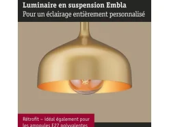 Paulmann Pendelleuchte Embla II E27 Gold Metall Metall