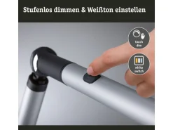 Paulmann Schreibtischleuchte LED 3-Step-Dim Silber